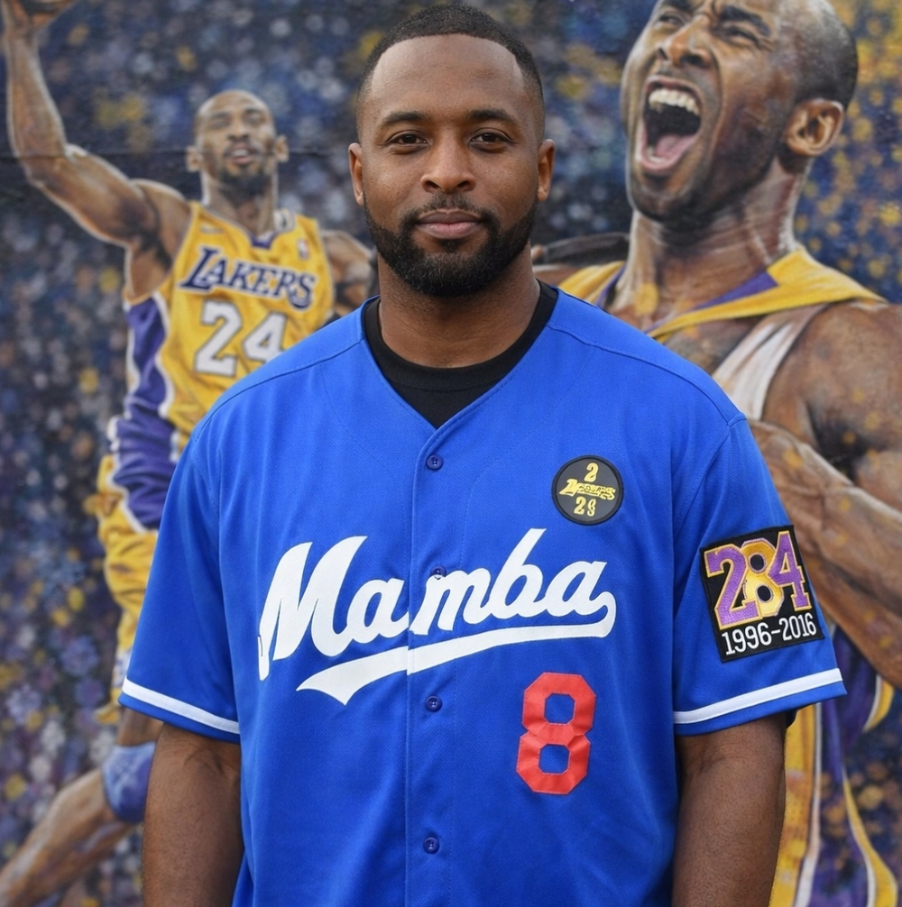 Custom Kobe Bryant Tribute Baseball Jersey – Mamba Forever. Perfect For Kobe Fan